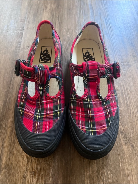 Vans Shoes - Vans Style 93 Mary Jane Red Tartan Plaid Shoes NWOT *Style Retired* Size 8